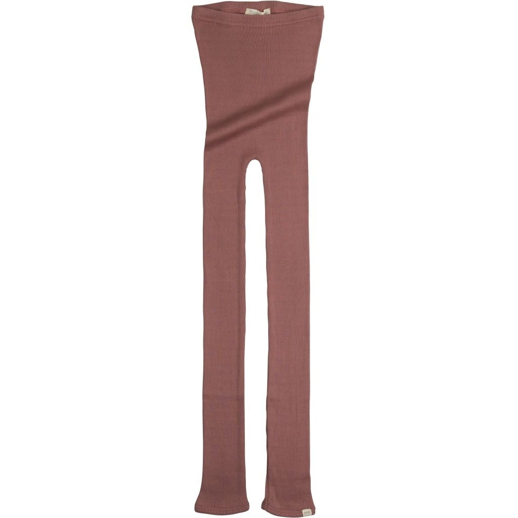 Boys & Girls Dark Red Silk Leggings