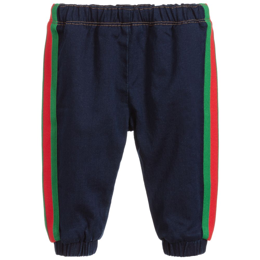 Baby Boys Blue Cotton Trousers