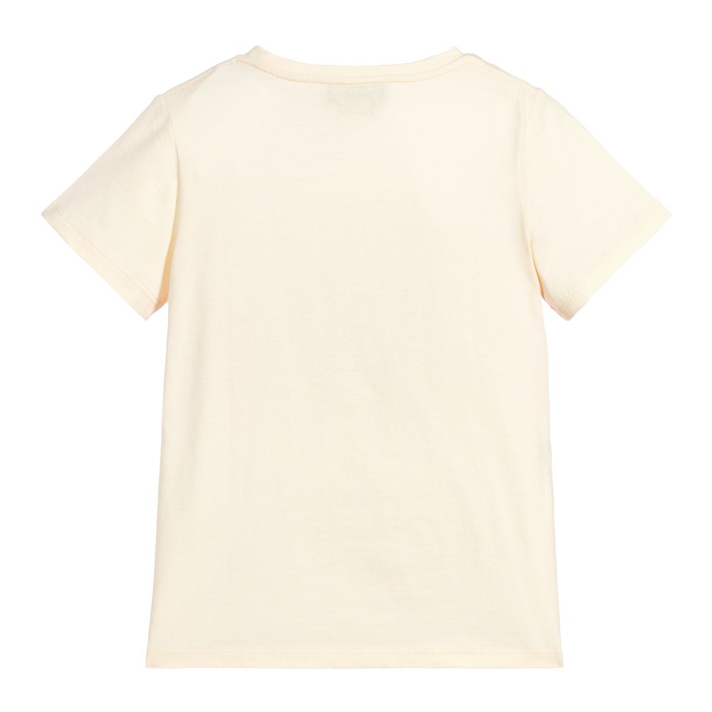 Boys White Cotton T-shirt