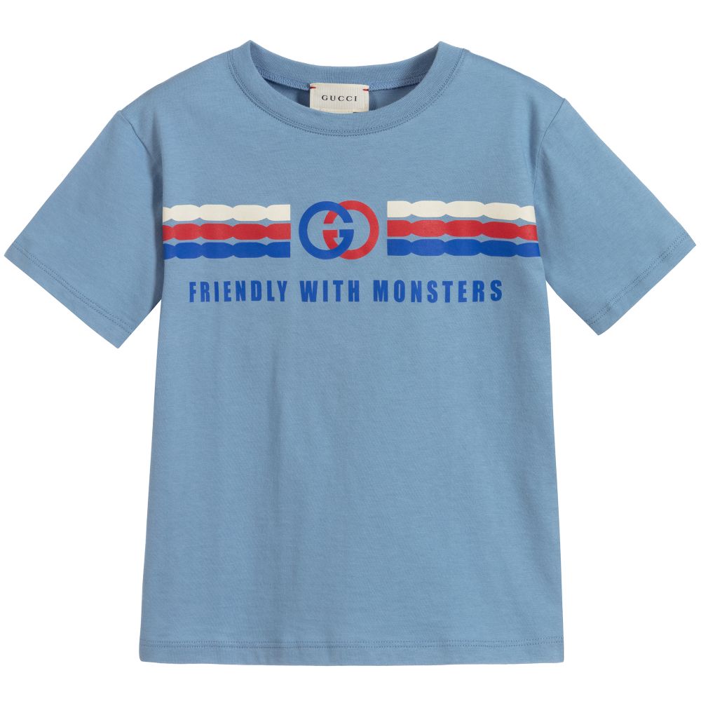 Boys Blue Cotton T-shirt