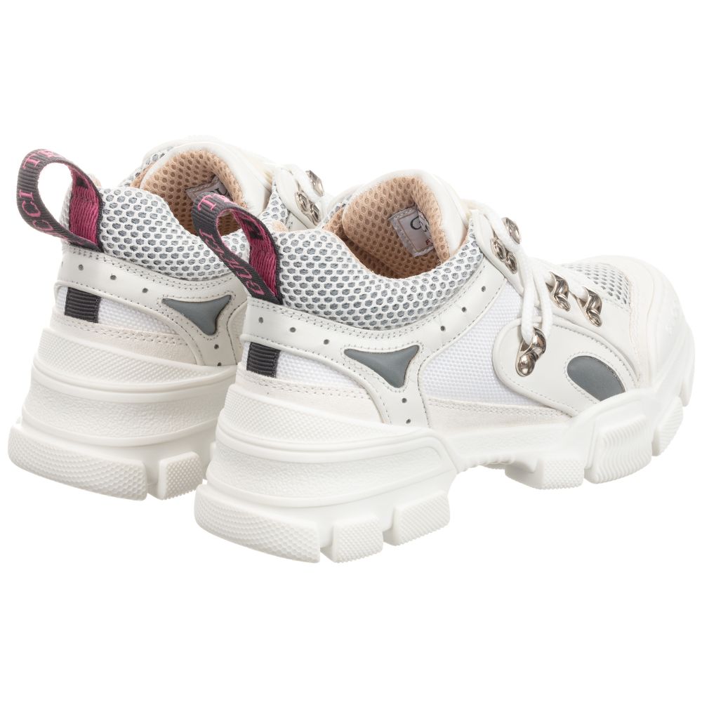 Boys & Girls White Leather Shoes