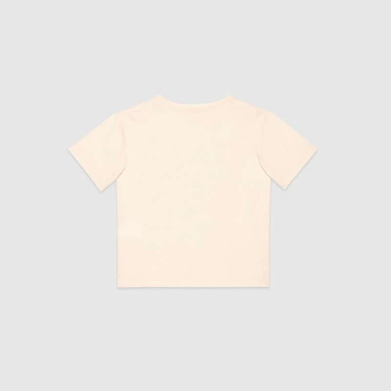 Boys & Girls White Tennis Cotton T-shirt