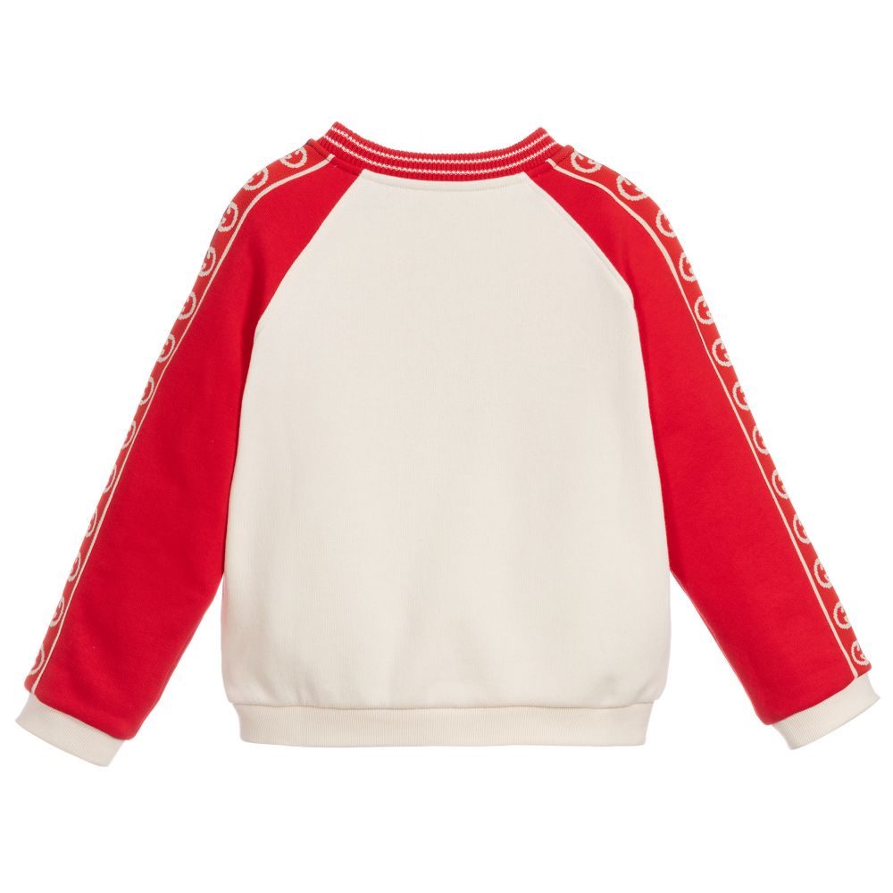 Boys Red & Ivory Sweatshirt