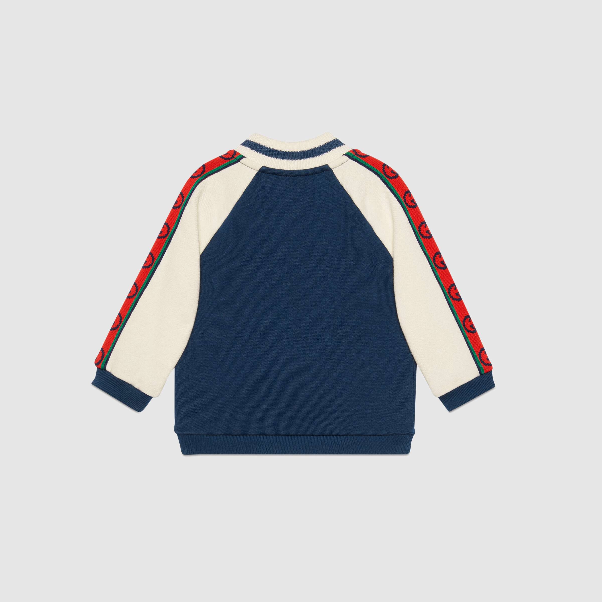 Baby Boys Blue Logo Zip-up Top