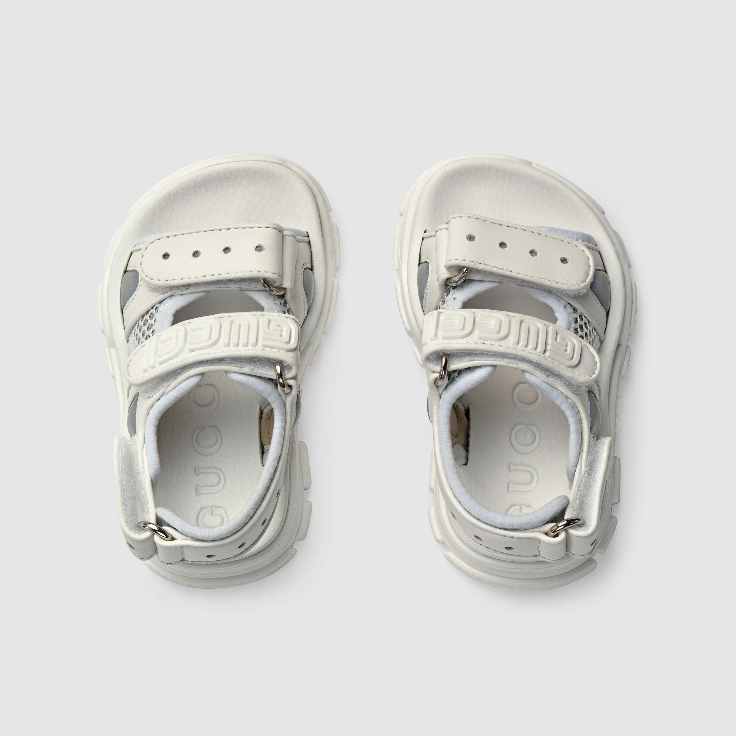 Baby Boys & Girls White Leather Sandals