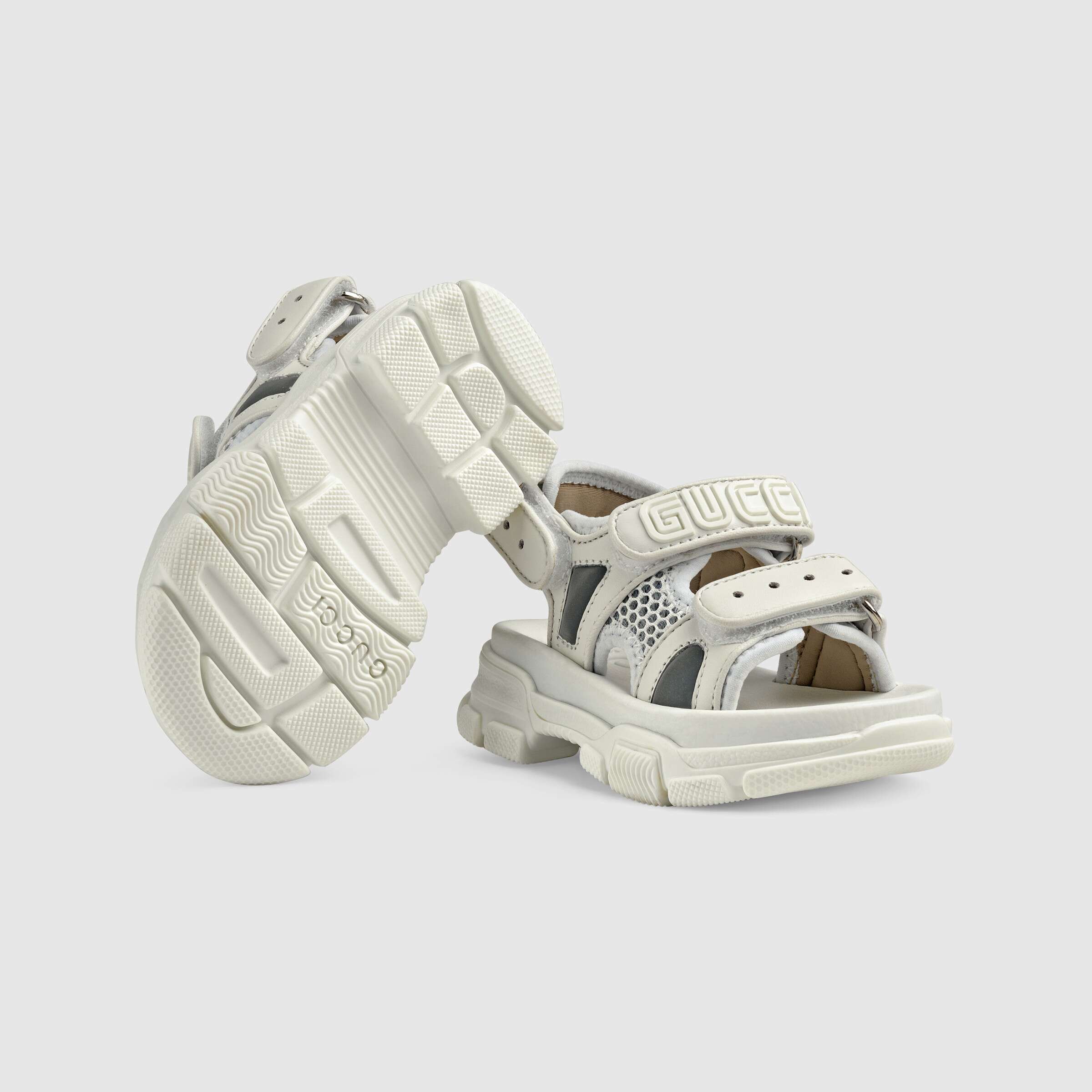 Baby Boys & Girls White Leather Sandals