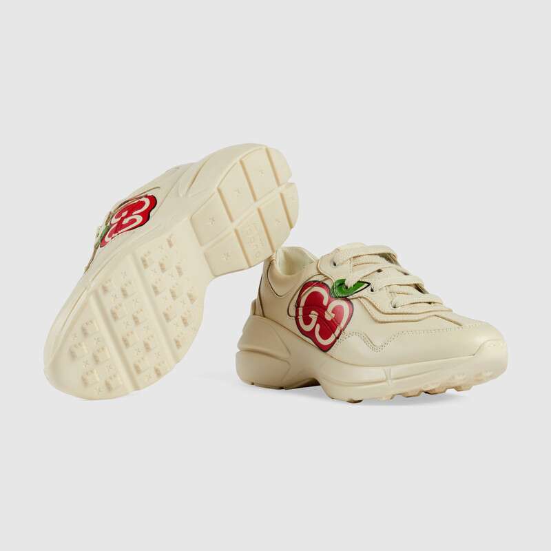 Boys & Girls Ivory Leather Shoes