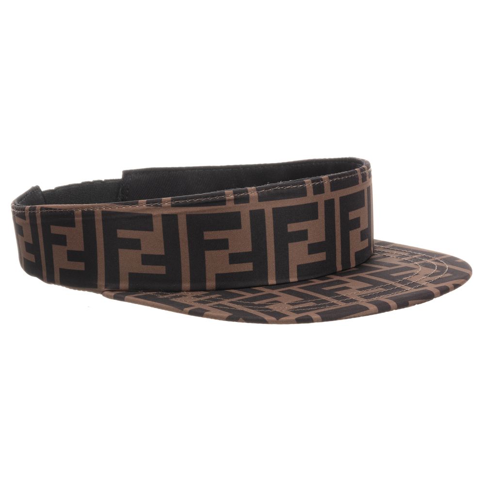 Boys & Girls Brown Logo Sun Hat