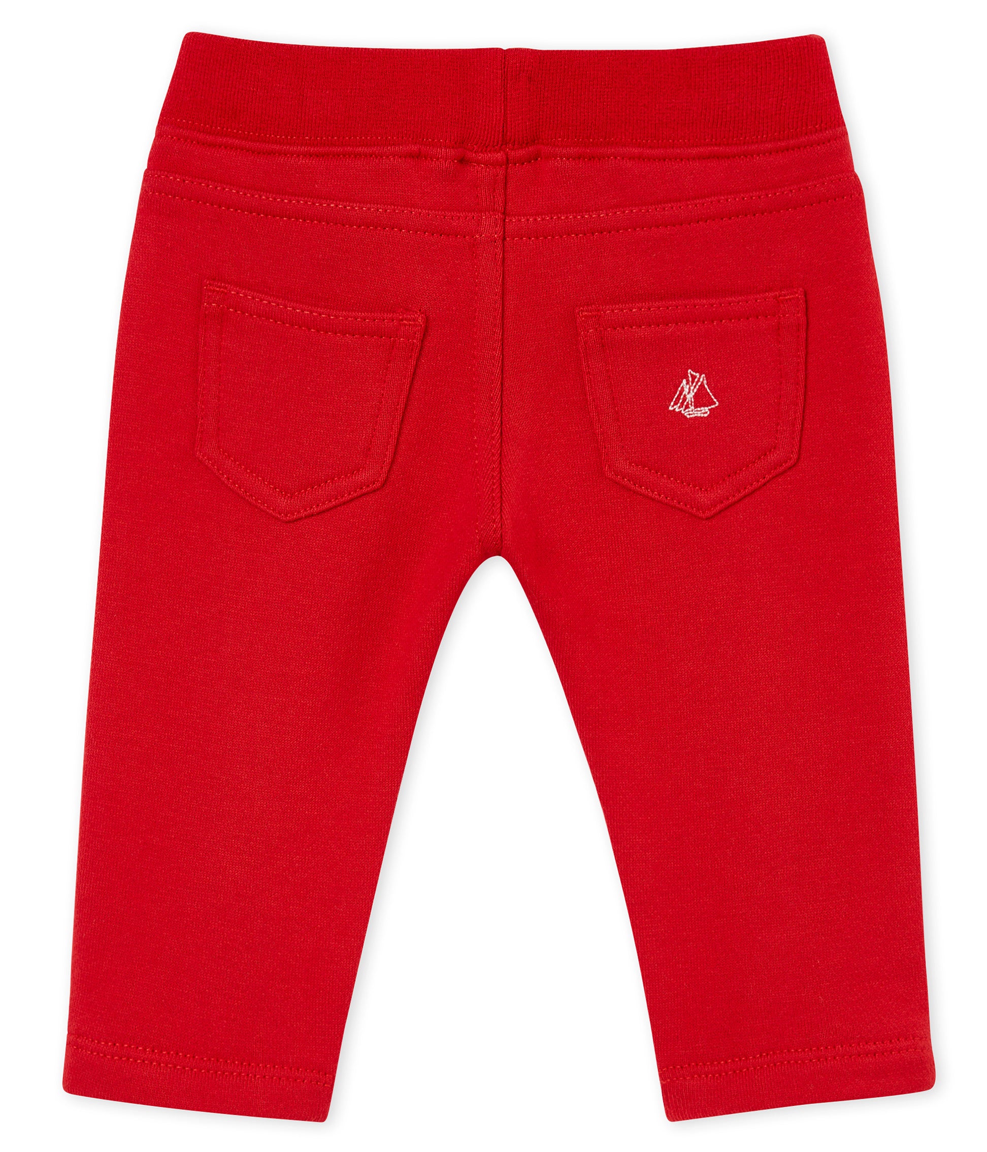 Baby Boys Red Cotton Trousers