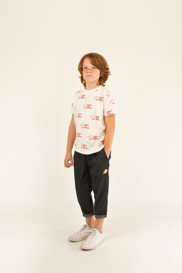 Boys & Girls Black Denim Trousers