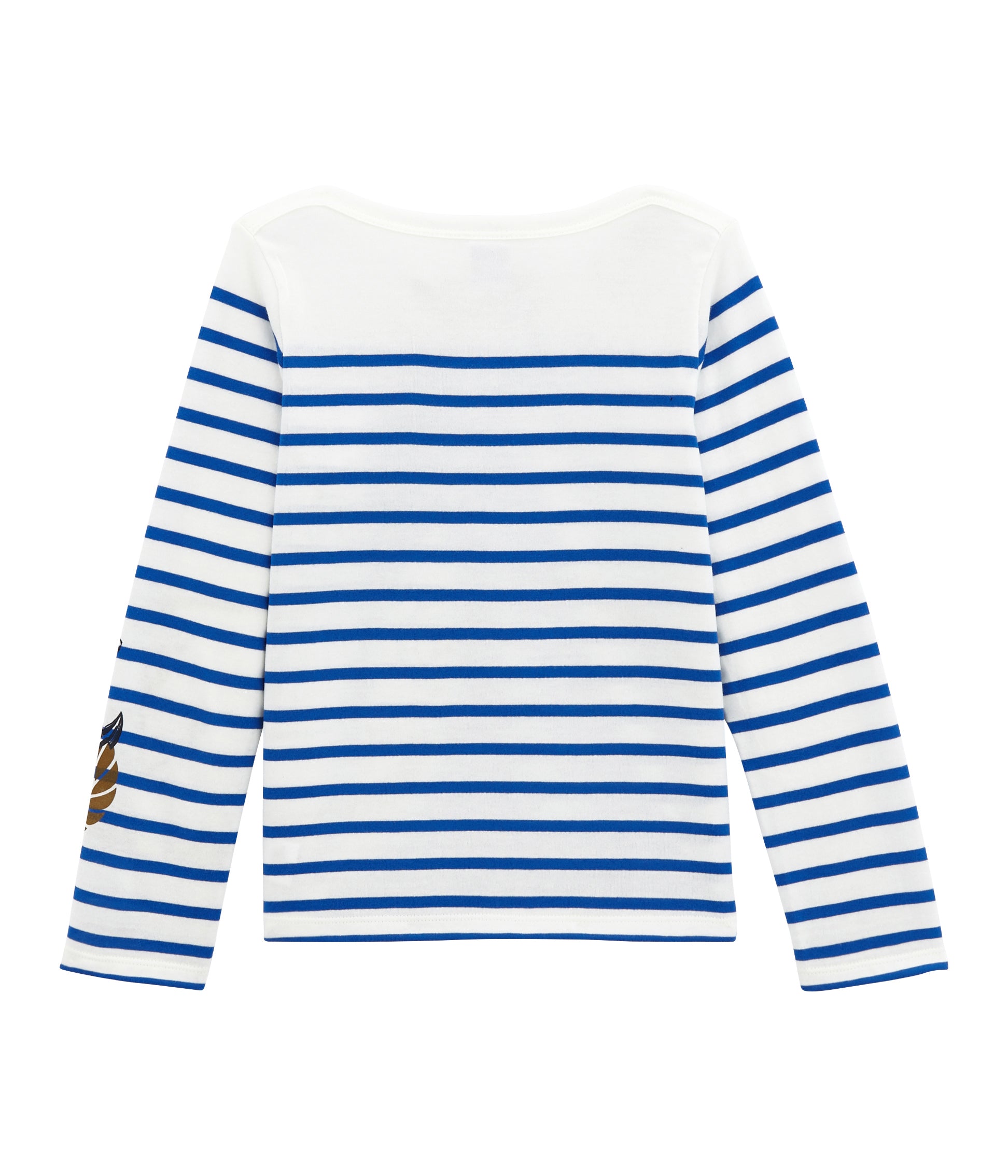 Boys White & Blue Stripes T-shirt