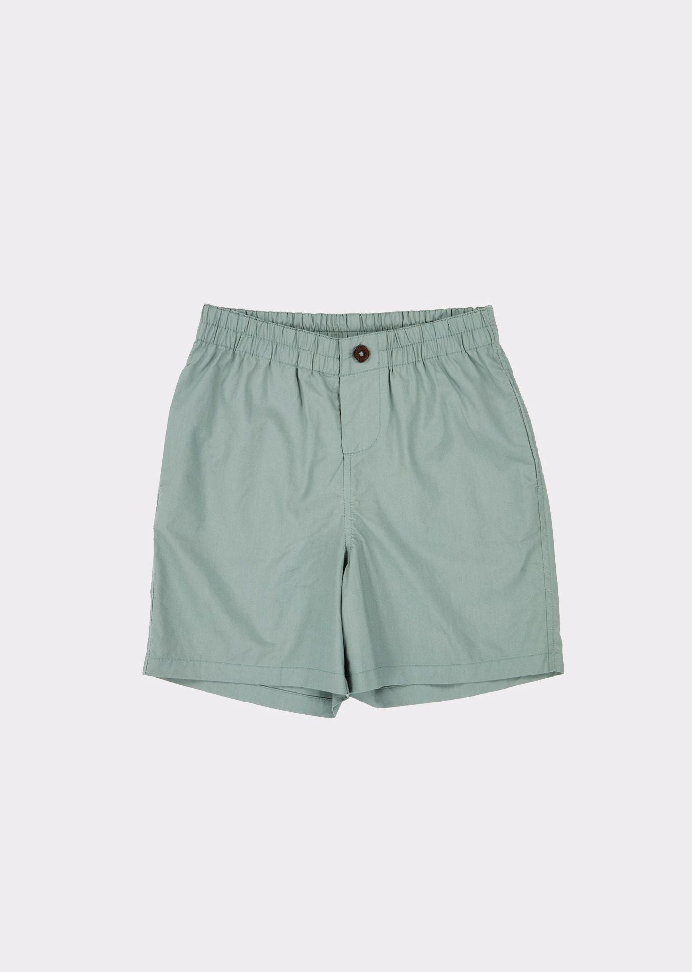 Boys Green Cotton Shorts