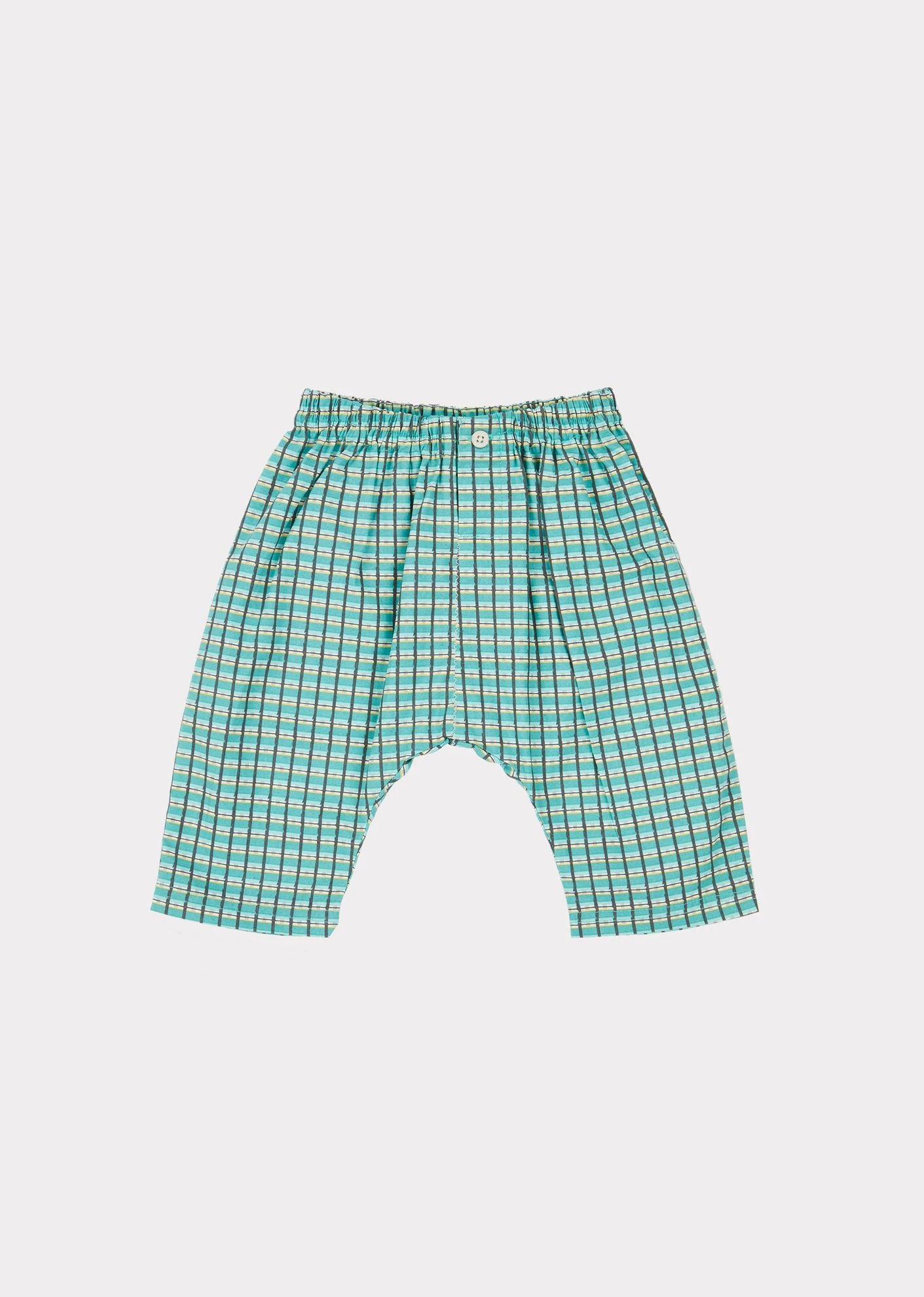 Baby Boys & Girls Green Check Cotton Set