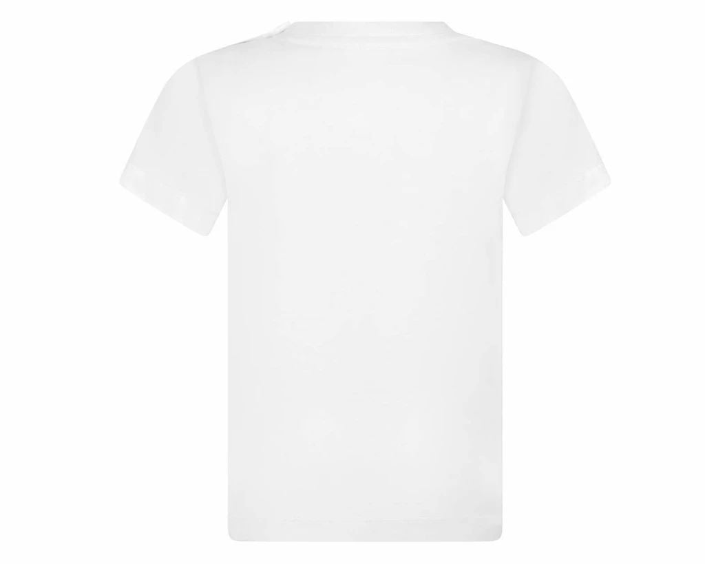 Baby Boys White Cotton T-shirt