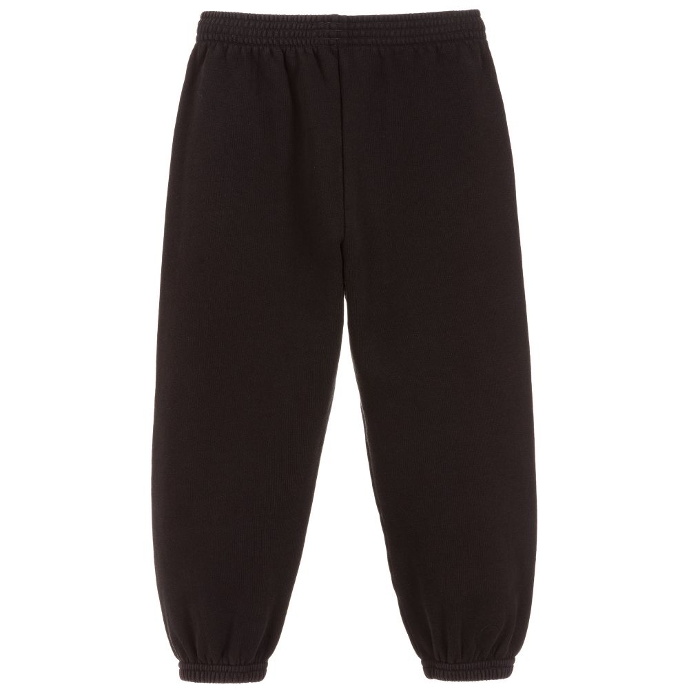 Boys & Girls Black Cotton Jogging Pants