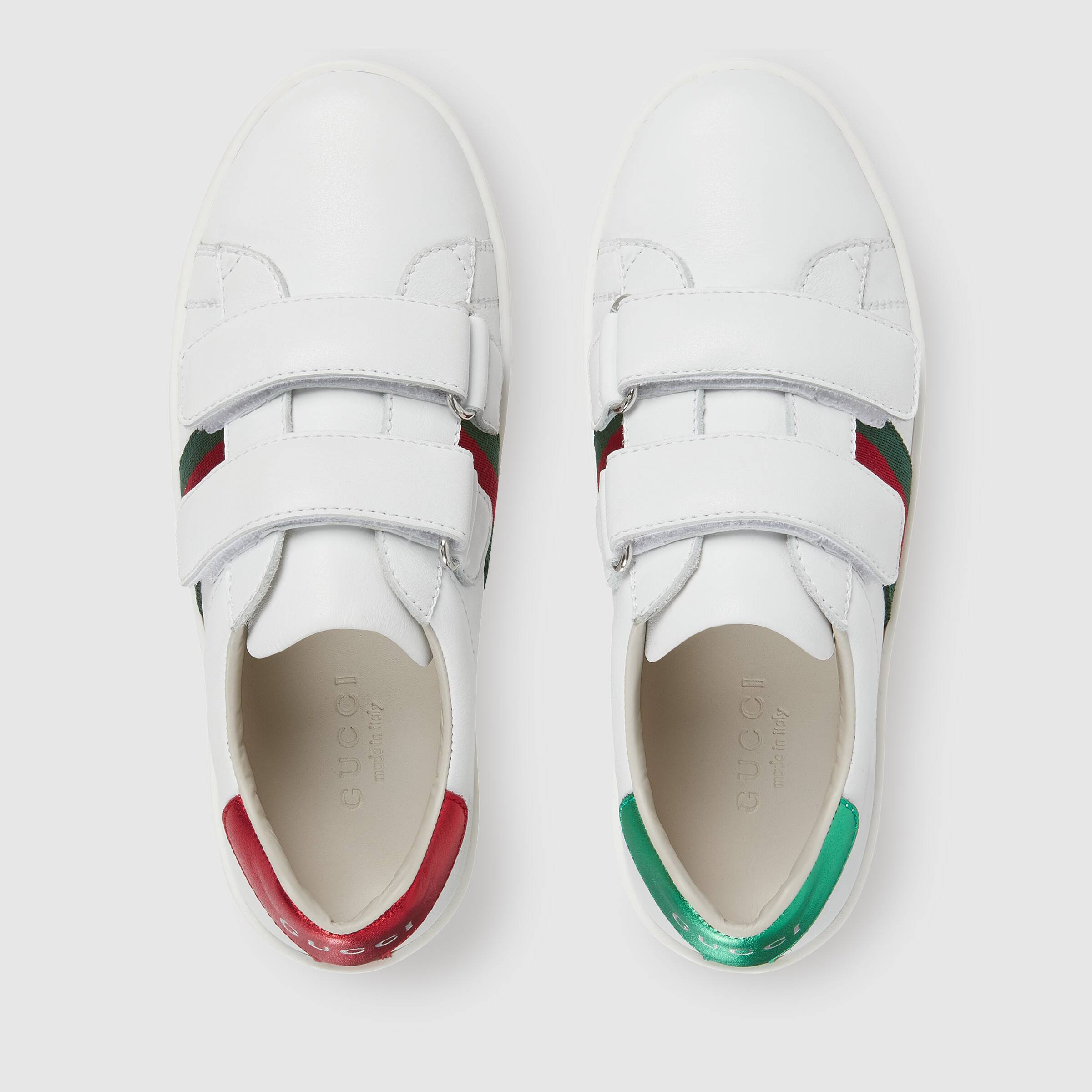 Boys & Girls White Leather Shoes