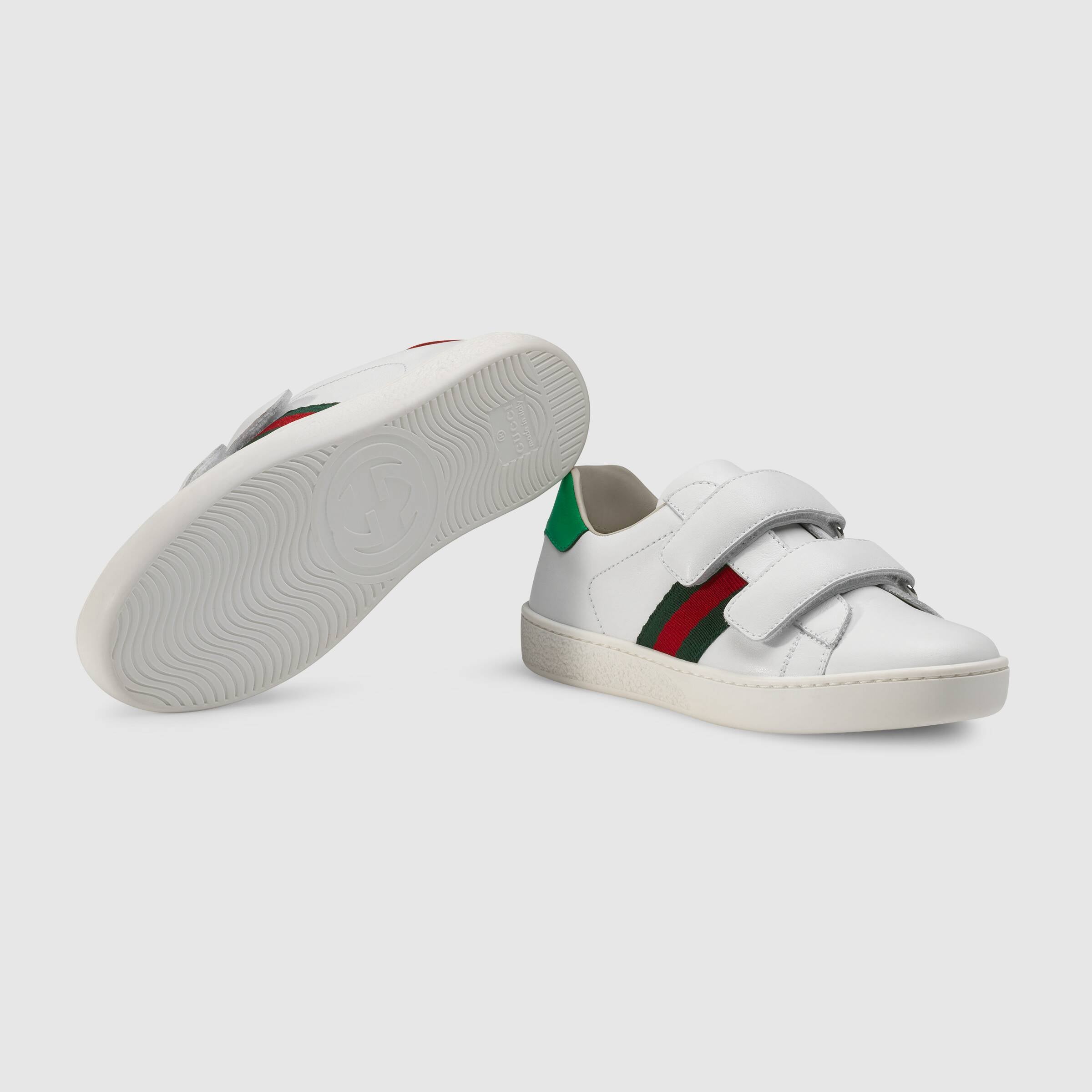 Boys & Girls White Leather Shoes