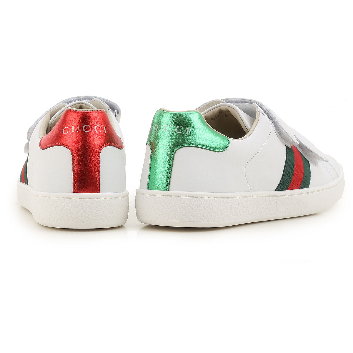 Boys & Girls White Leather Shoes