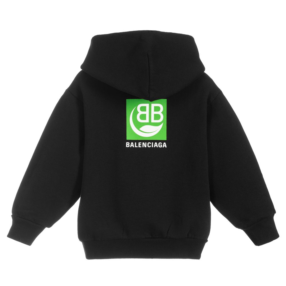 Boys & Girls Black Hooded Sweatshirt