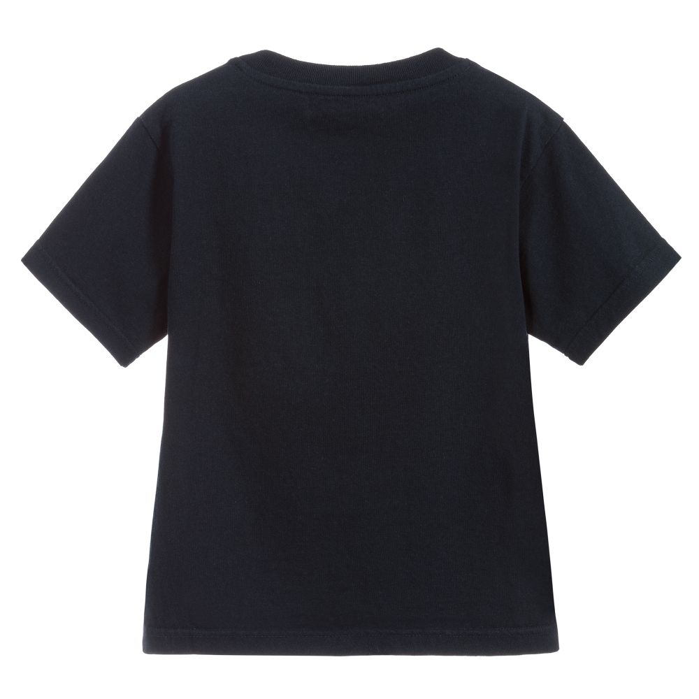 Boys & Girls Navy Cotton T-shirt