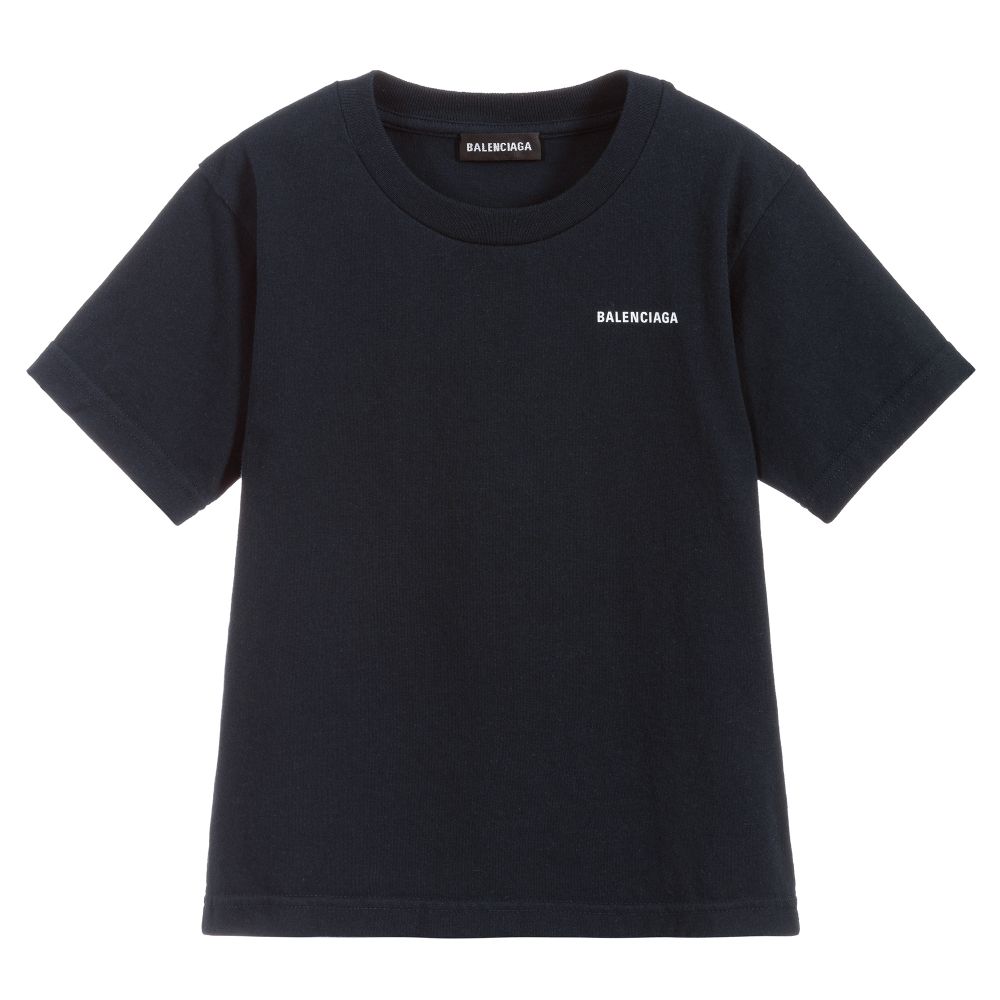 Boys & Girls Navy Cotton T-shirt