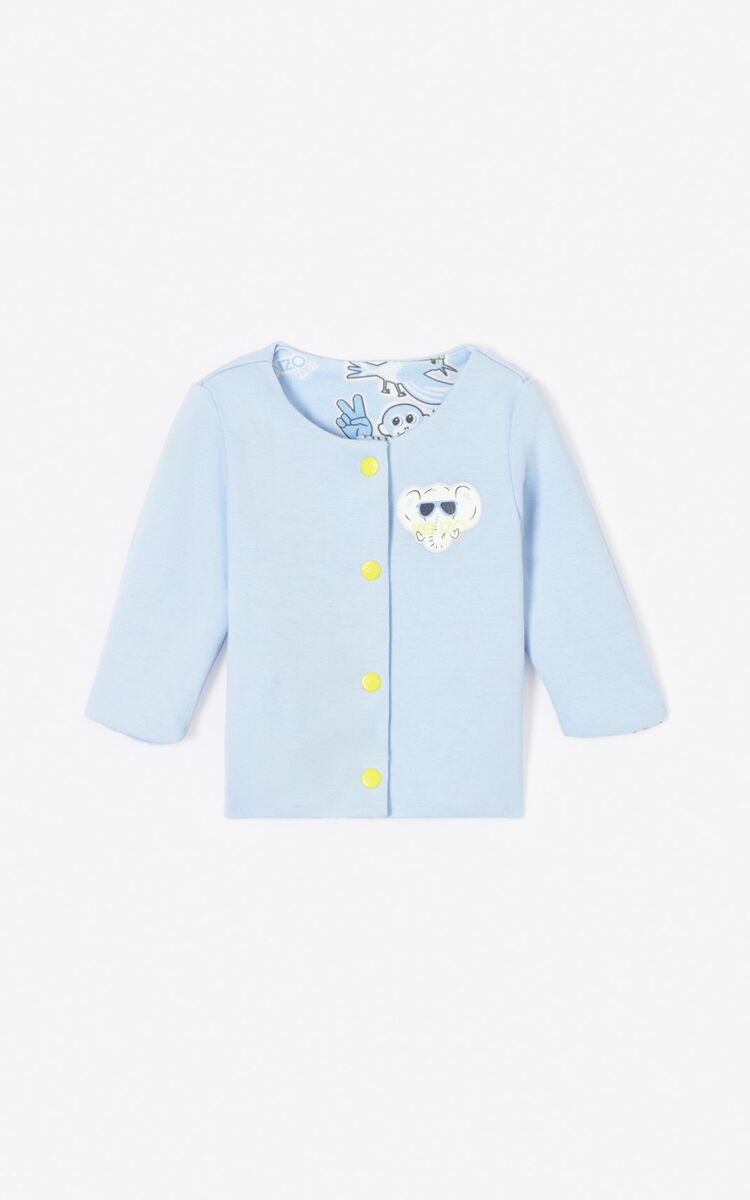 Baby Boys Blue Reversible Cardigan