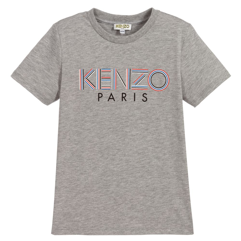 Boys Grey Logo T-shirt