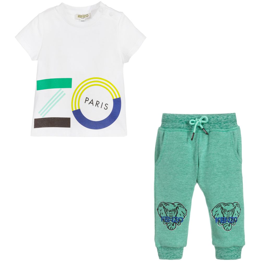 Baby Boys Logo Cotton Set