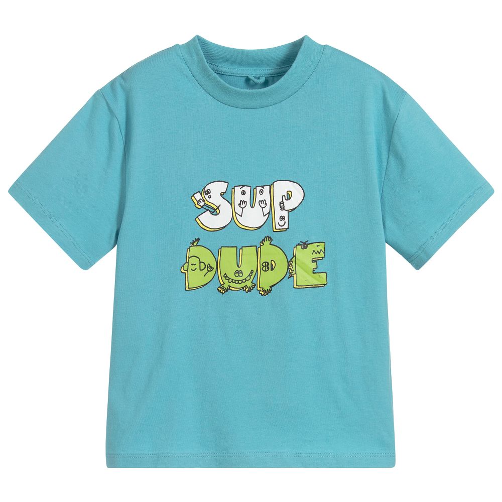 Boys Blue Cotton T-shirt