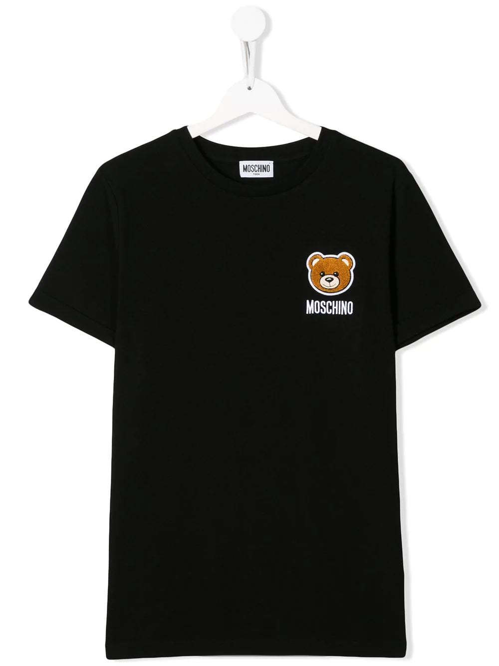 Boys & Girls Black Cotton T-shirt