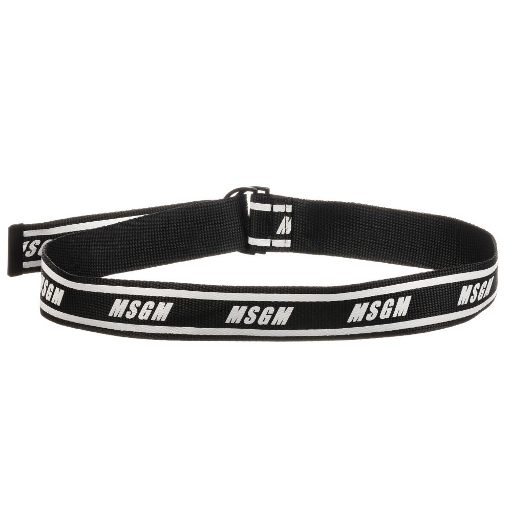 Boys & Girls Black Webbed Belt (96cm)