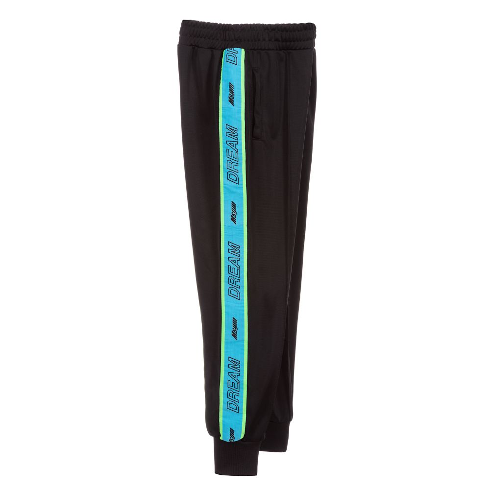 Boys Black Logo Trousers