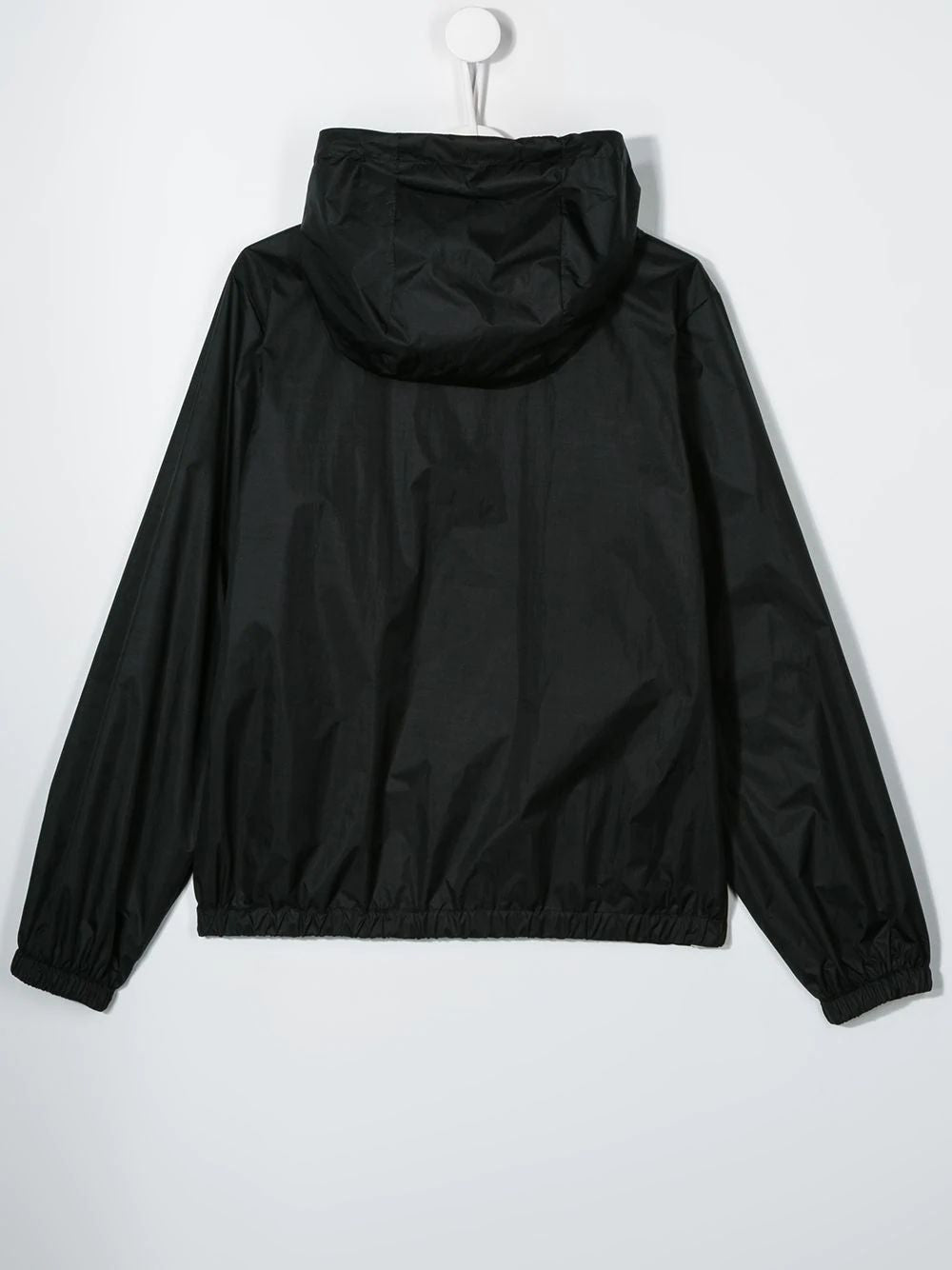 Boys Black Logo Hooded Jacket