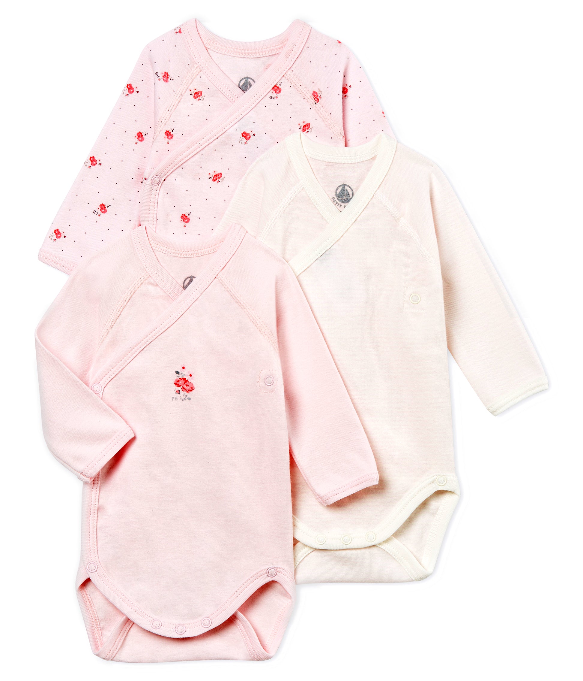 Baby Boys Rice & Light Pink Cotton Sets