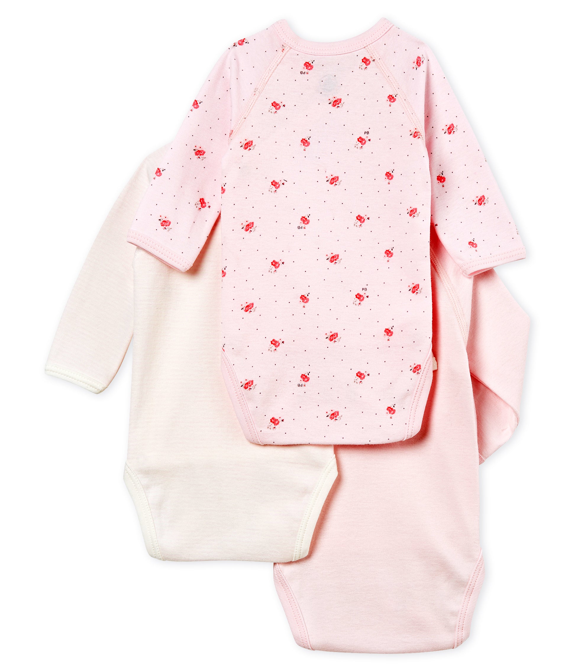 Baby Boys Rice & Light Pink Cotton Sets