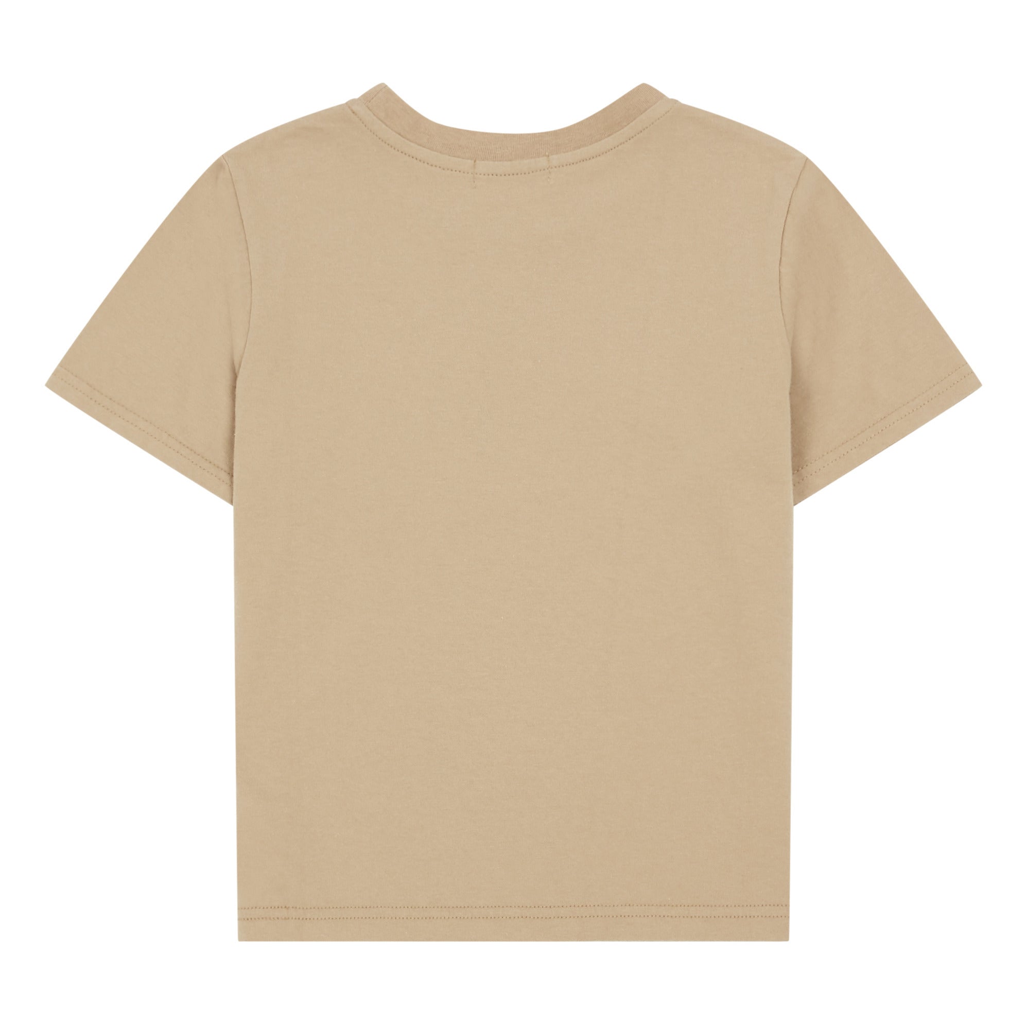 Boys & Girls Beige Cotton T-shirt