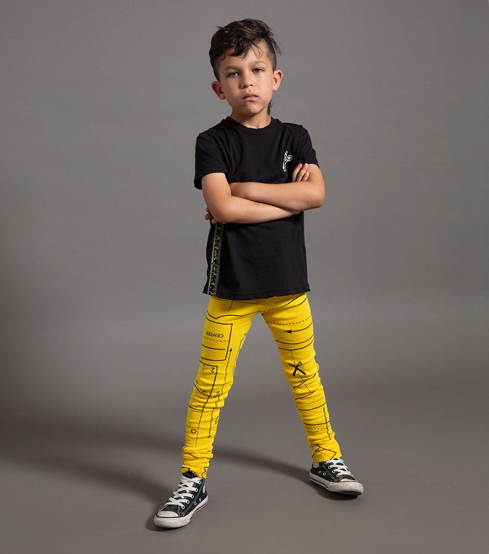 Boys & Girls Black Cotton T-shirt