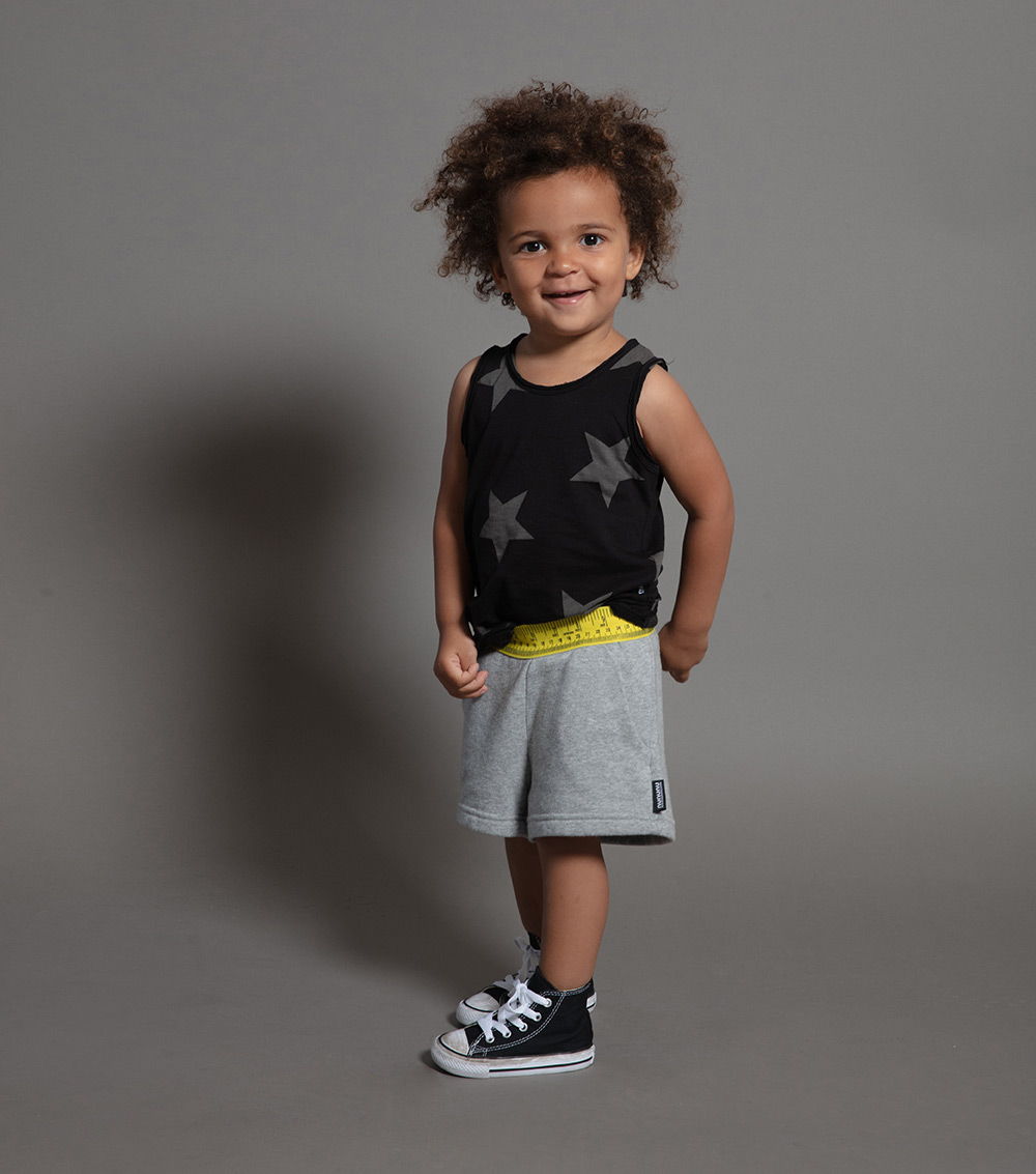 Boys & Girls Black Cotton Tank Top