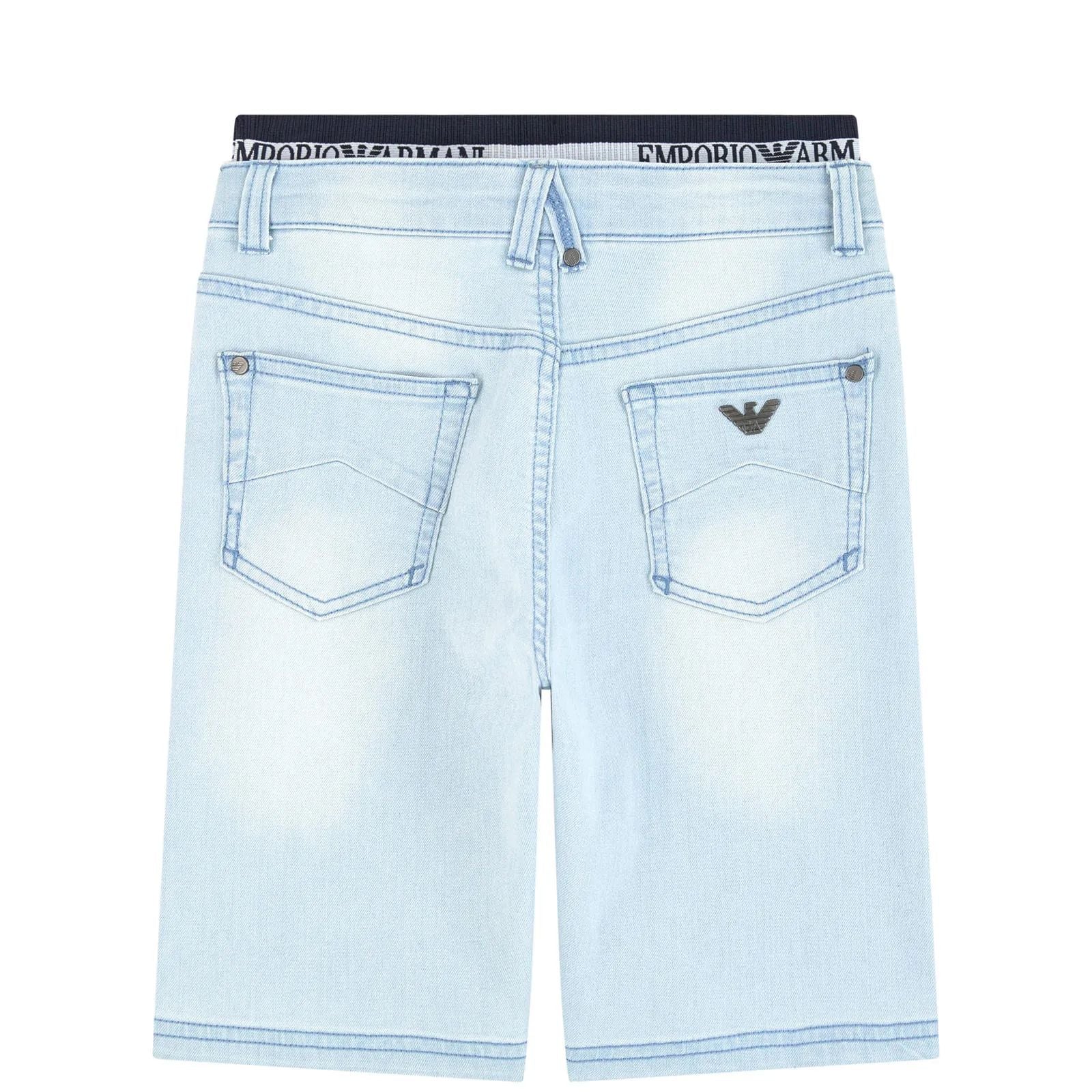 Boys Light Blue Denim Shorts