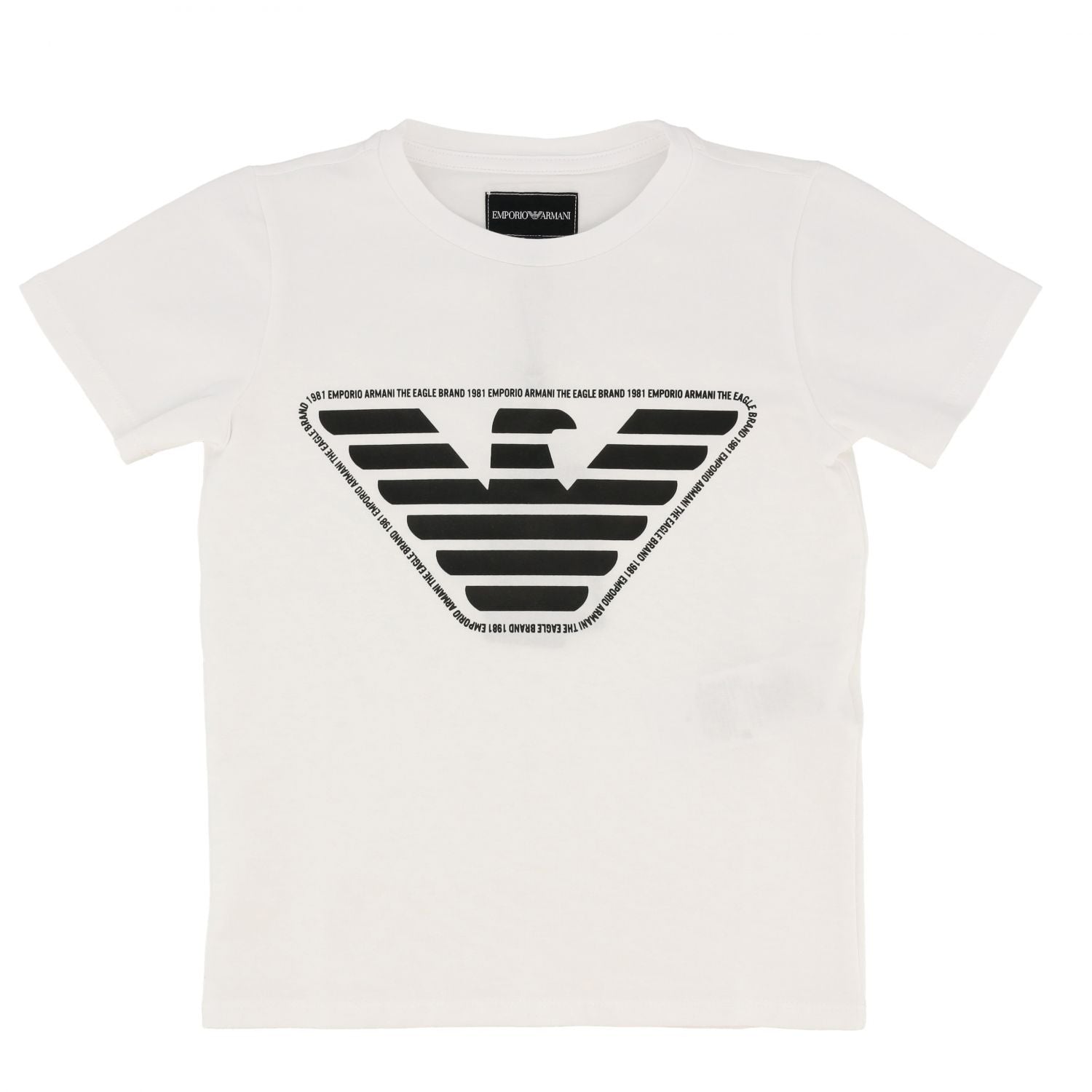 Boys Bianco Ottico Logo T-Shirt