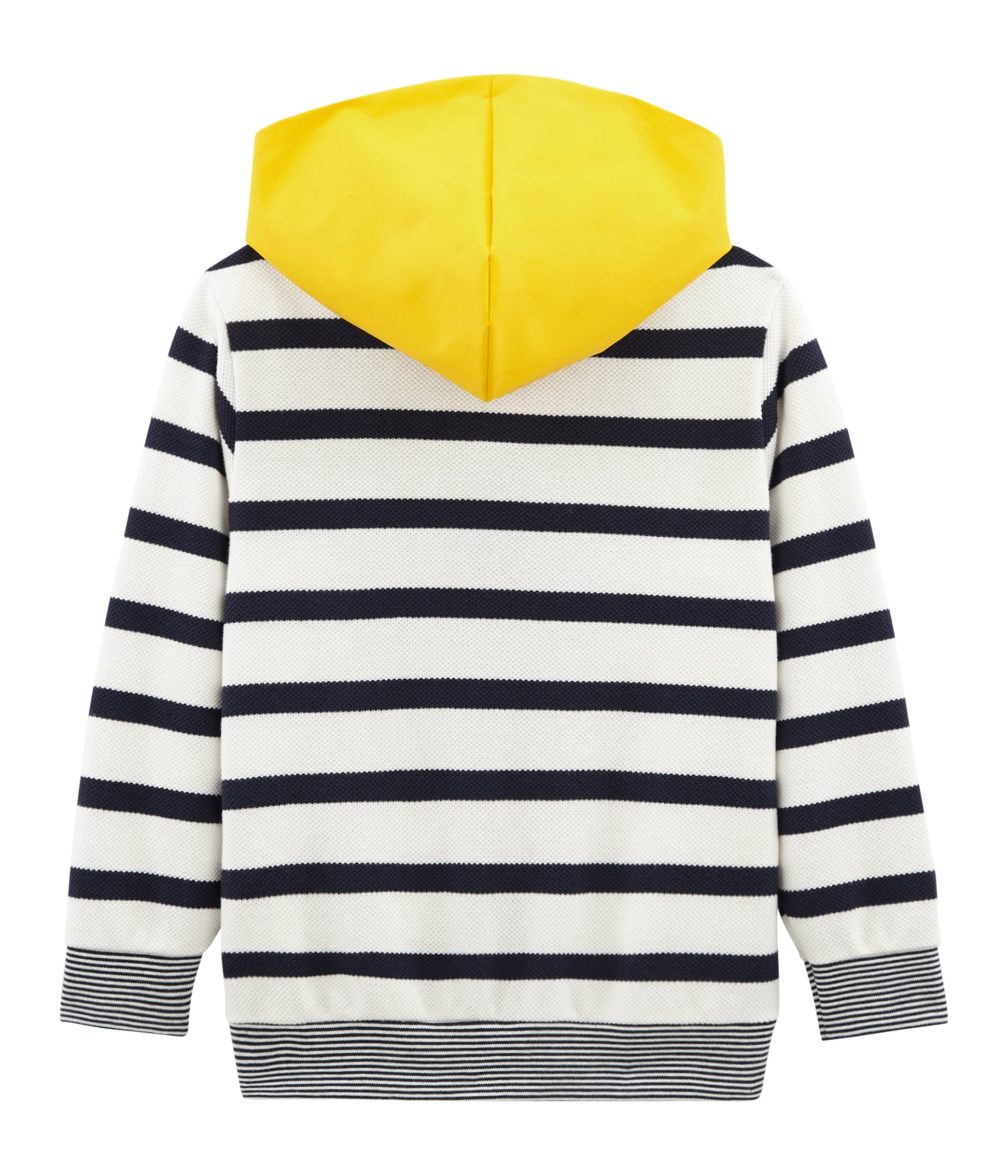 Boys Yellow & White Striped Coat