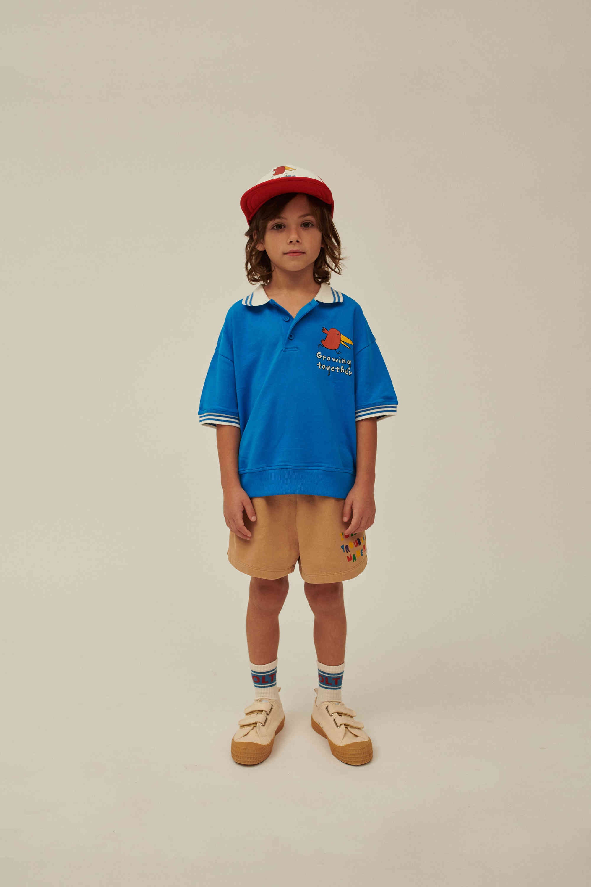 Boys Blue Cotton Polo Shirt