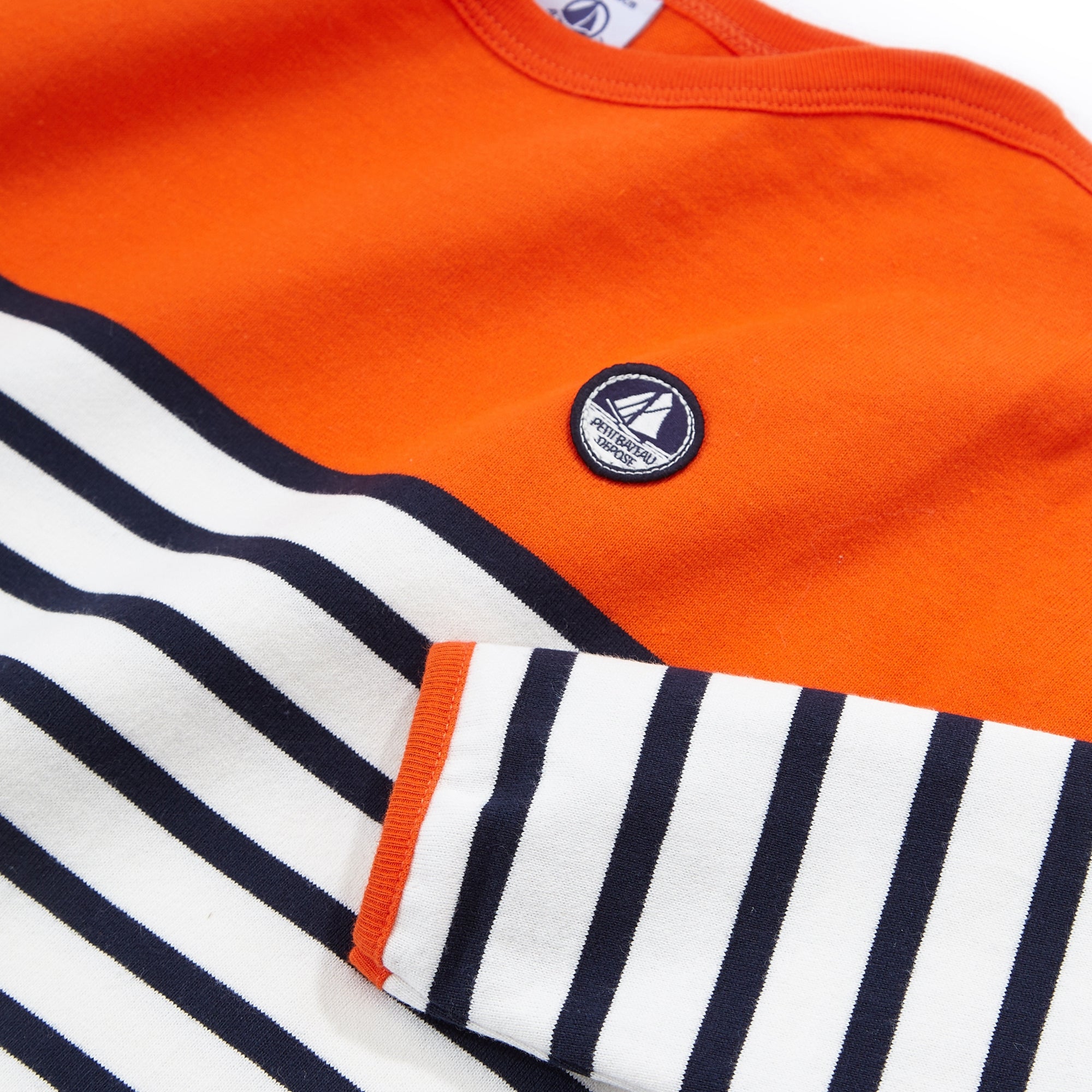 Boys & Girls Orange Stripes T-shirt