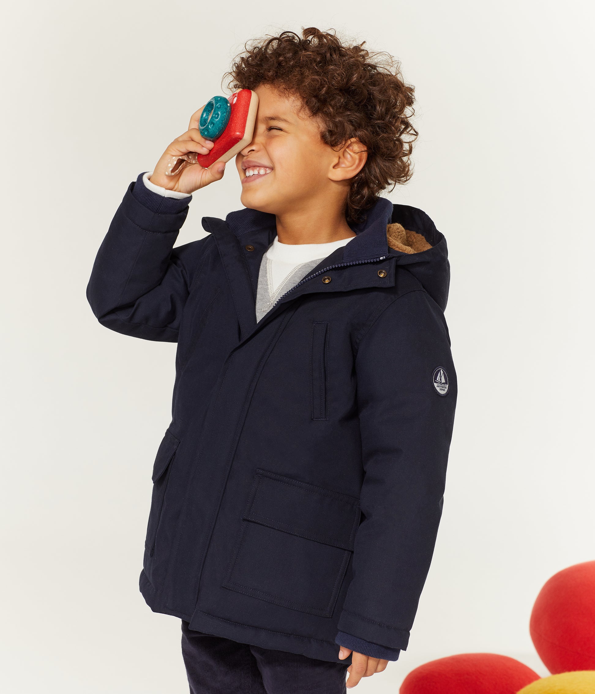 Boys Blue Hooded Jacket