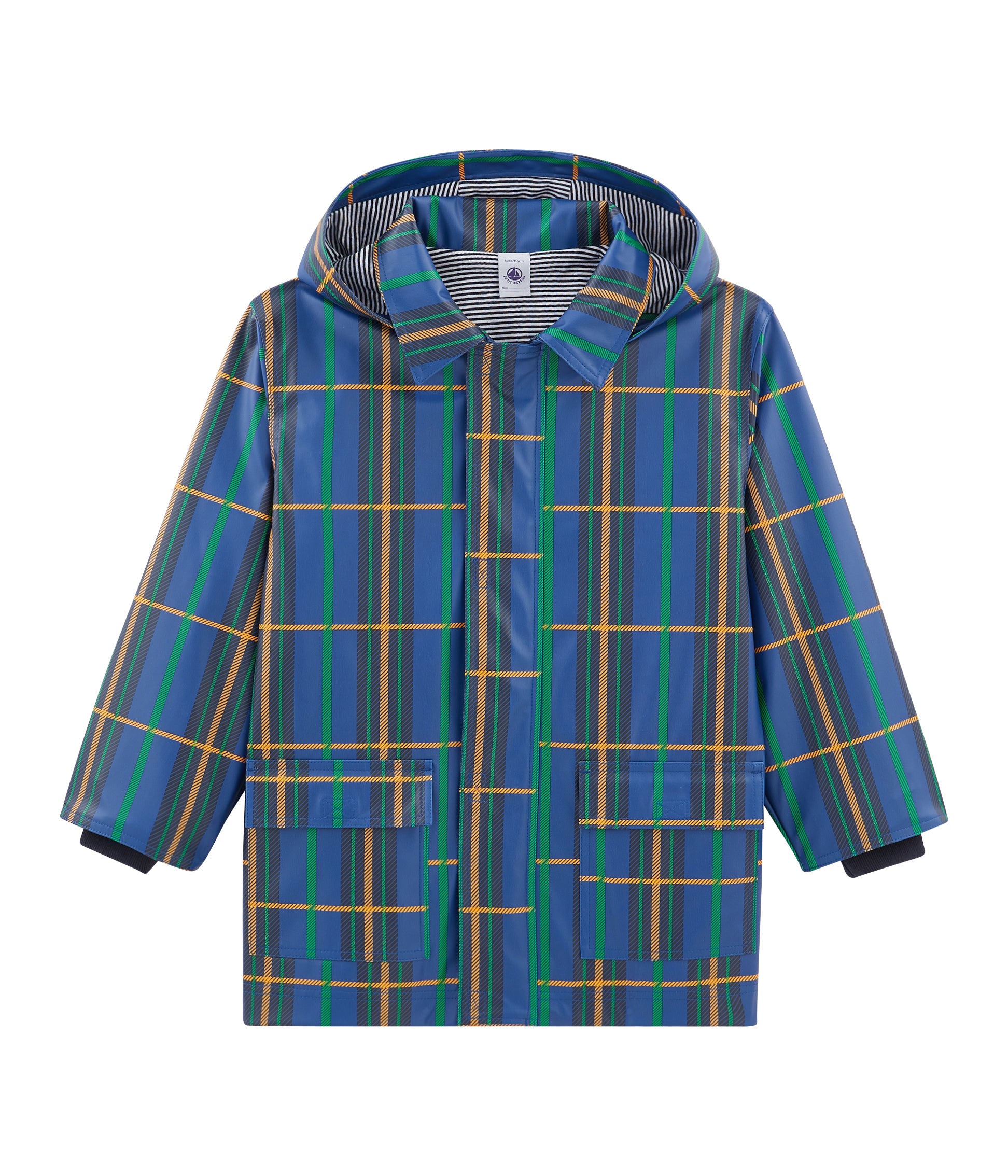 Boys Blue Hooded Coat