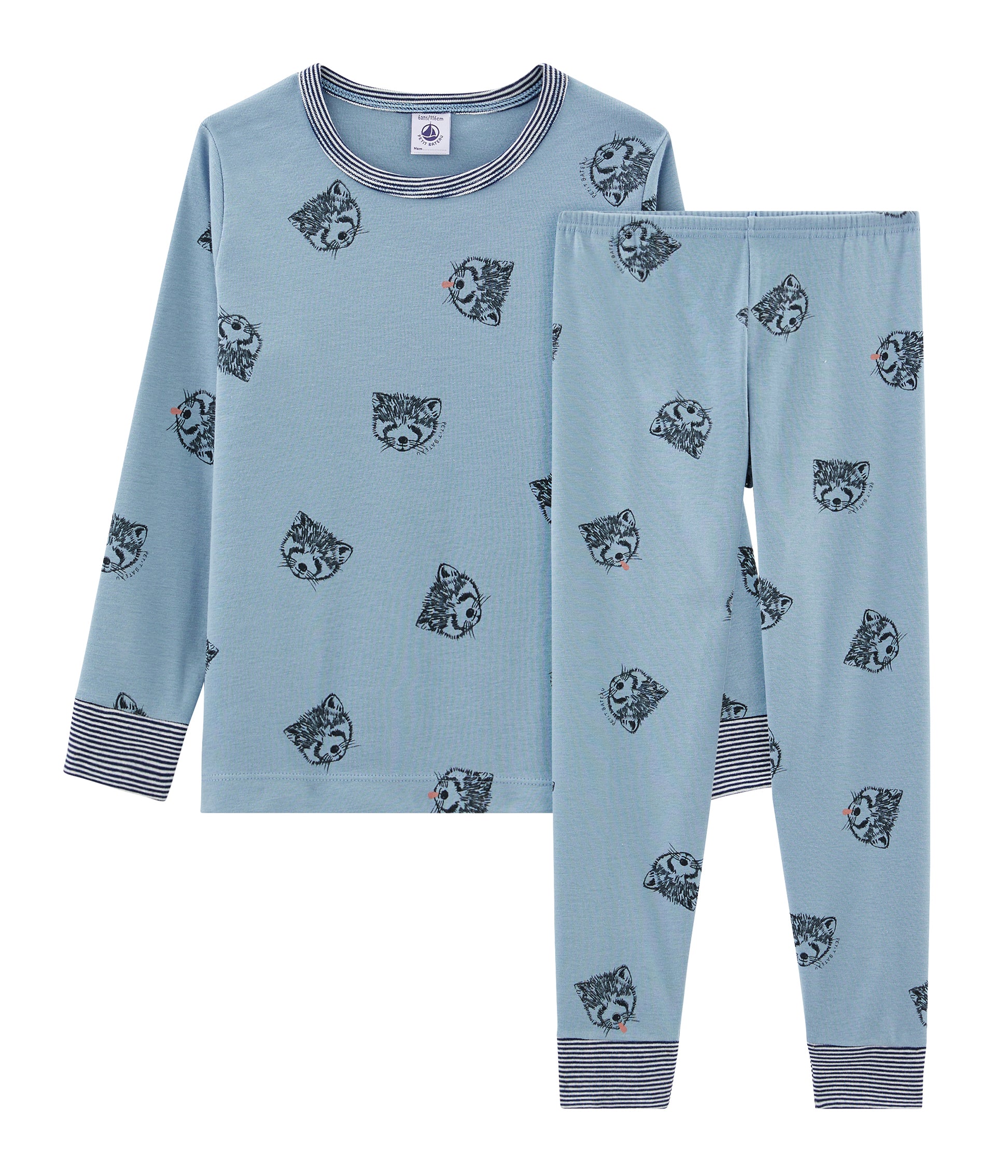 Boys Blue Printing Cotton Nightwear Set