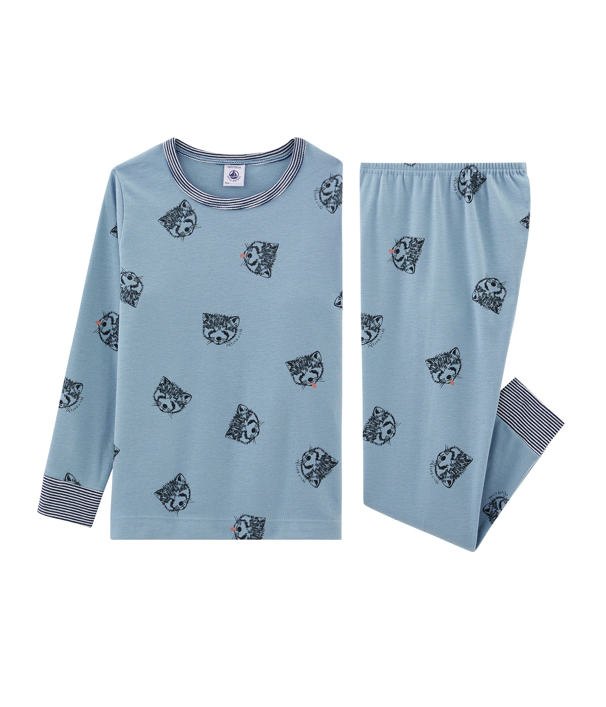 Boys Blue Printing Cotton Nightwear Set