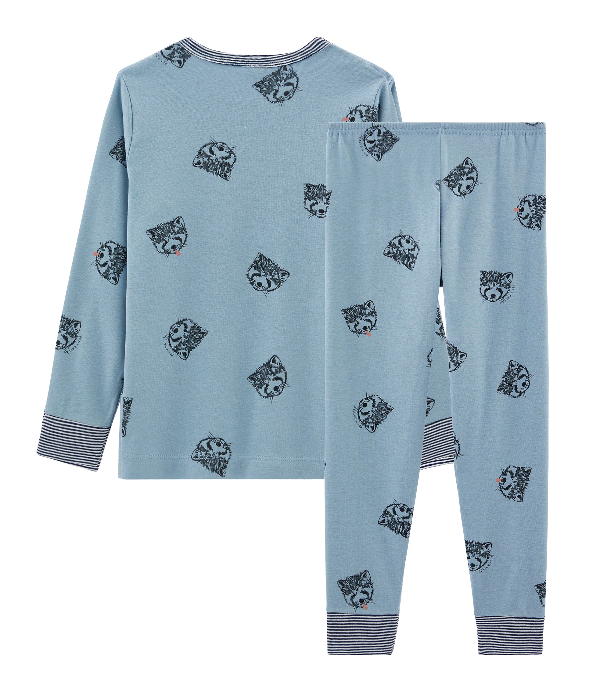 Boys Blue Printing Cotton Nightwear Set