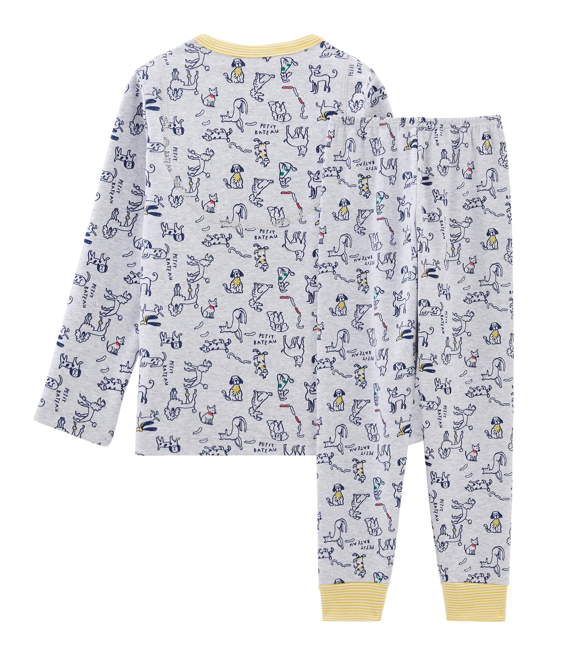 Boys Grey Printing Cotton Nightwear Set