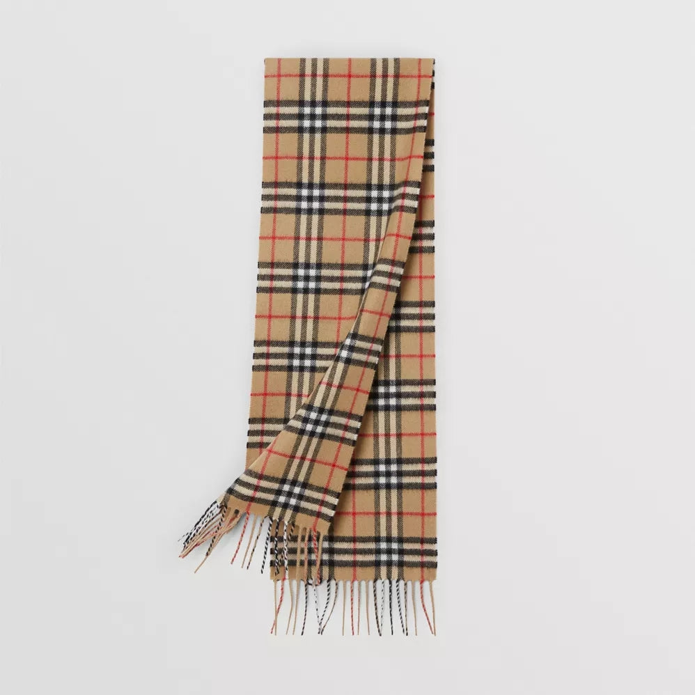 Boys & Girls Beige Stripe Wool Scarve